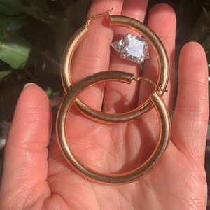 ROSE PLATED HOOP EARRINGS Bronze Italia